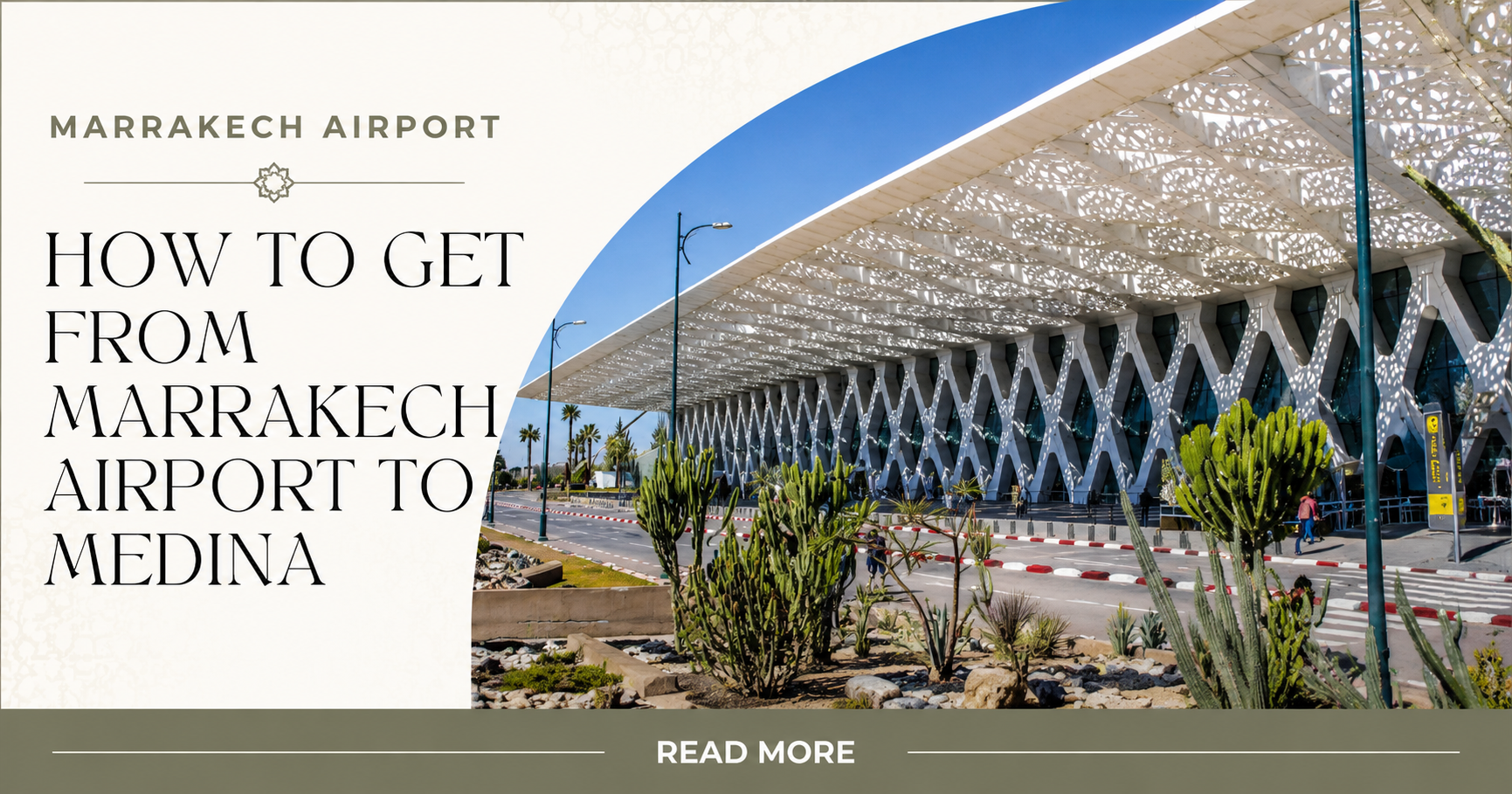 How to get from Marrakech airport to Medina